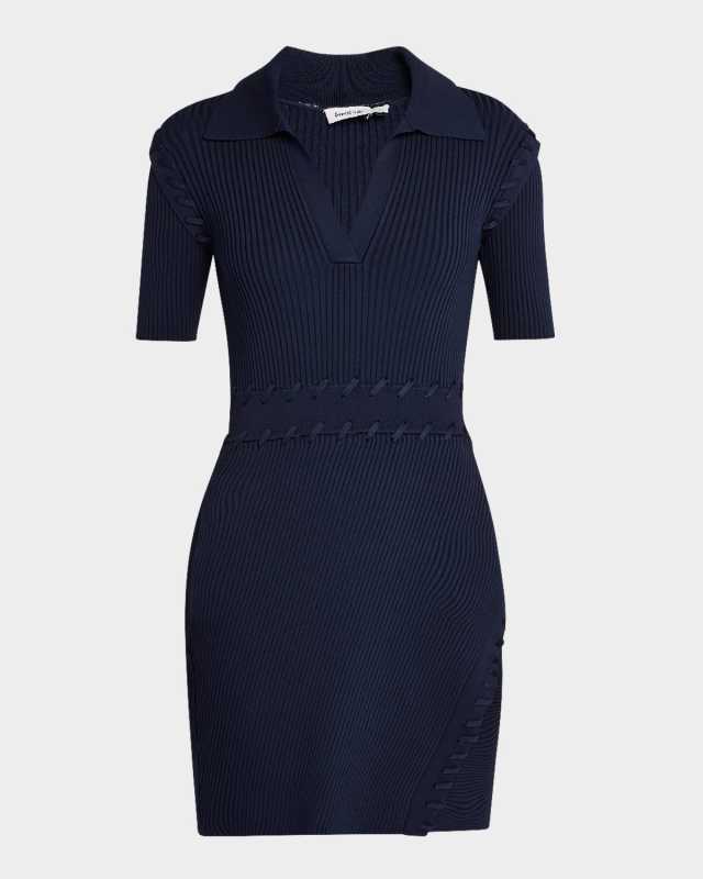 Rayan Short-Sleeve Mini Polo Dress